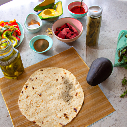 मसाला एवोकाडो चपाती रोल